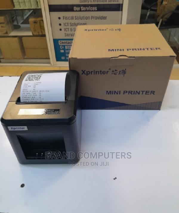 POS Thermal Receipt Printer Black - main view