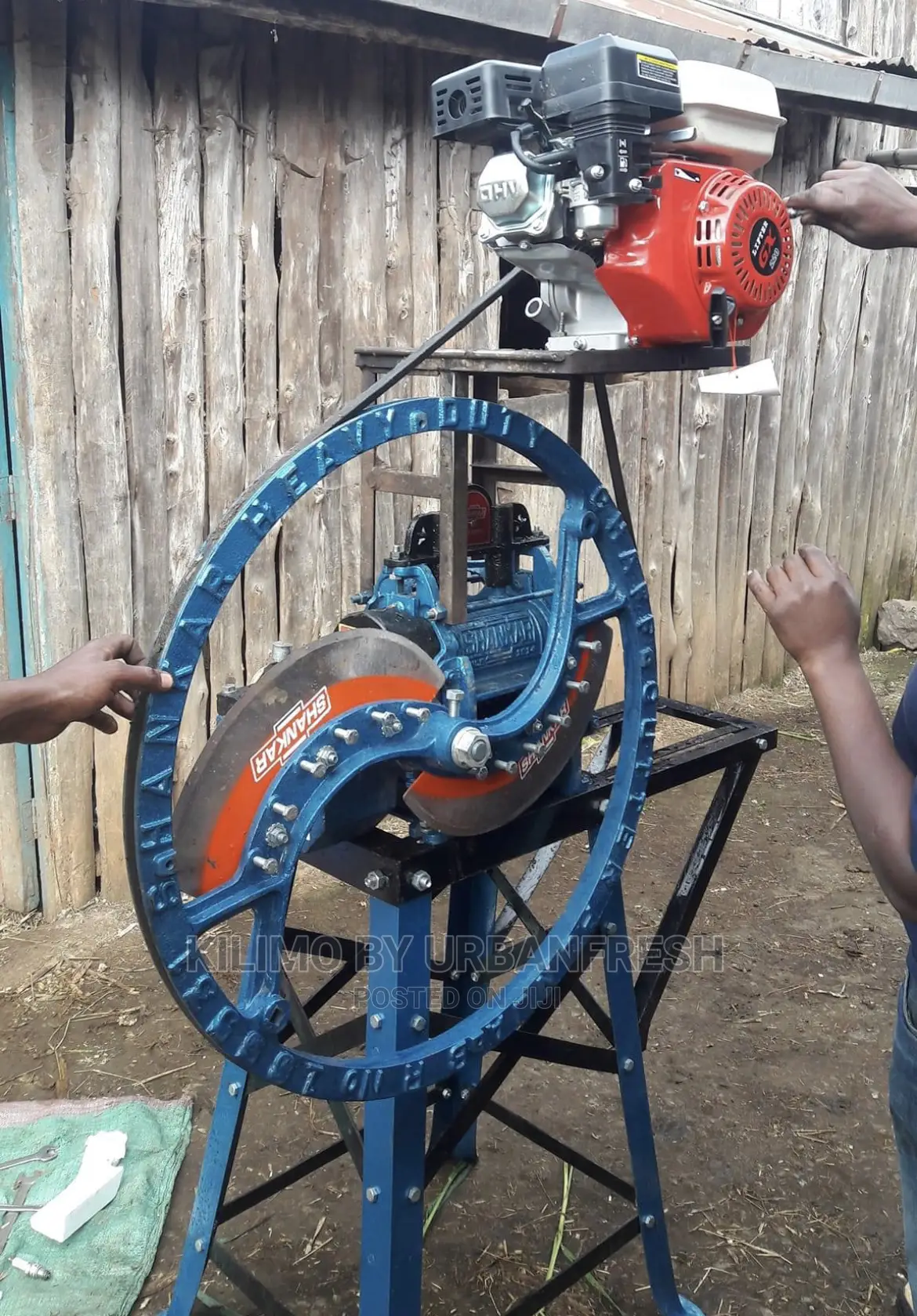 Biogas Chaff Cutter Engine