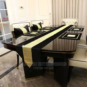 European Luxury Silk Runner With 4 Matching Mats