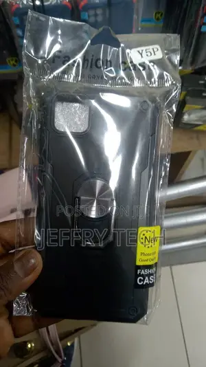 Huawei Y5P Case Cover, Shockproof Ring Holder Slim Armour To