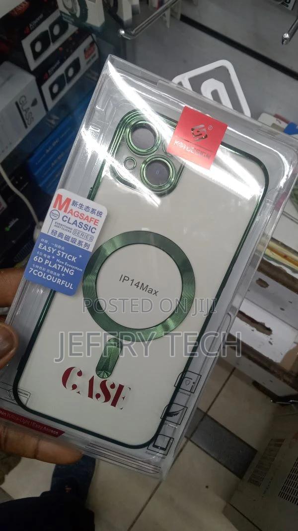 iPhone 14 Max Berlia Transparent Magsafe Case – Green - thumbnail 3