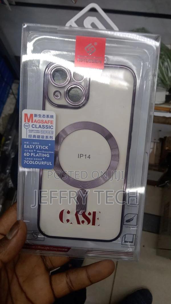 Magsafe Case for Apple iPhone 14 Plating TPU Slim Clear Cove