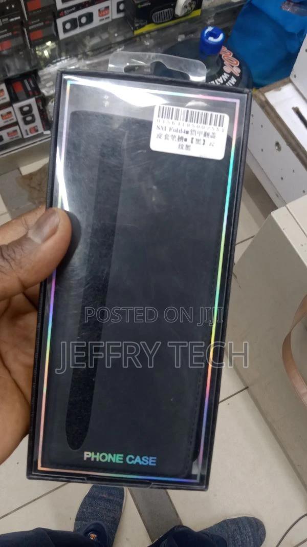 Galaxy Z Fold4 Silicone Grip Cover, Black - main view