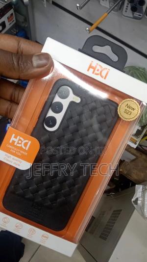 Pebbled Weave Leather Case for Samsung Galaxy S23 Case - thumbnail 2