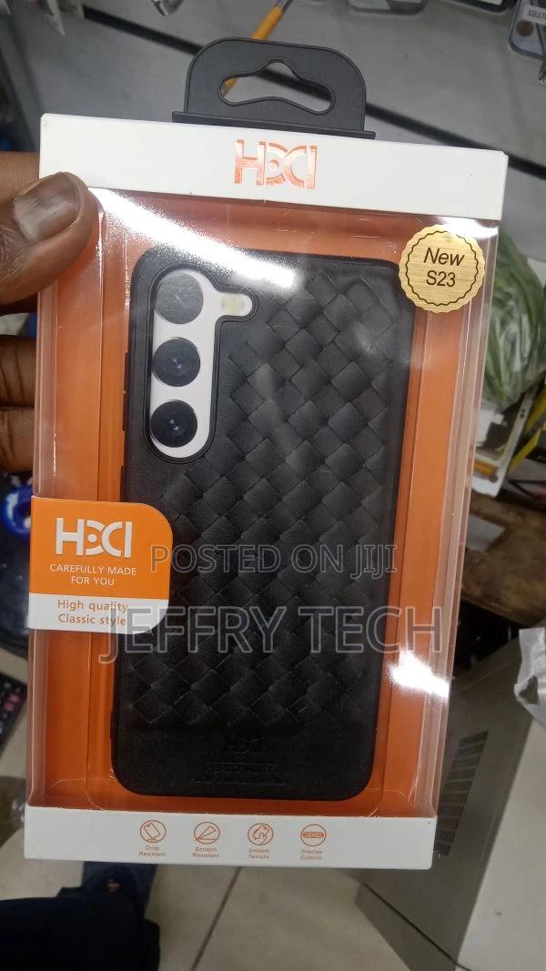 Pebbled Weave Leather Case for Samsung Galaxy S23 Case - thumbnail 3