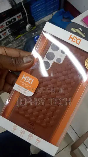 Pebbled Weave Leather Case for Samsung Galaxy S23 Ultra