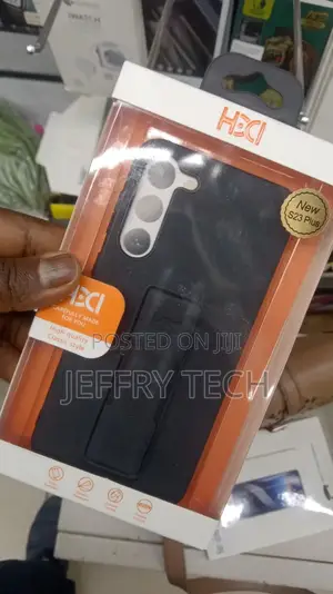 Galaxy S23 Plus Leather Strap Holder Protective Back Case