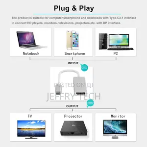 USB C to Displayport Adapter, Powerexpand+ Portable USB C Ad