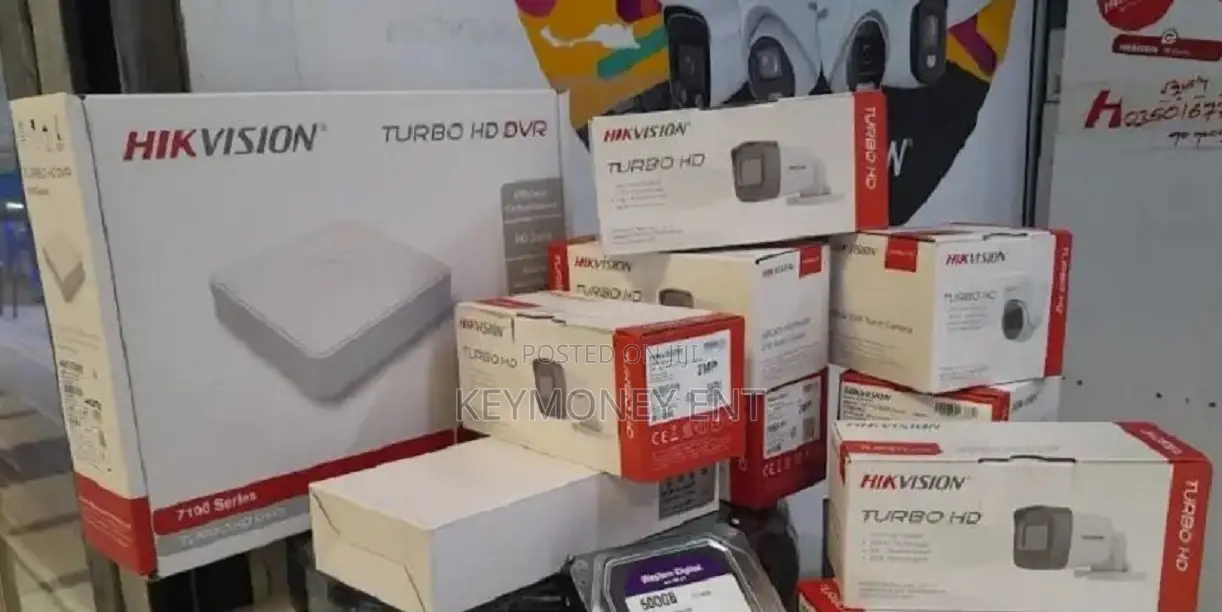 8 Channels 8 Cameras 1080p CCTV Set Hikvision Full Kit