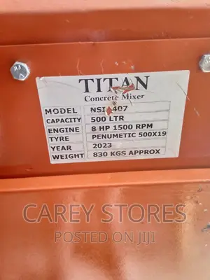 Titan Concrete Mixer 500l