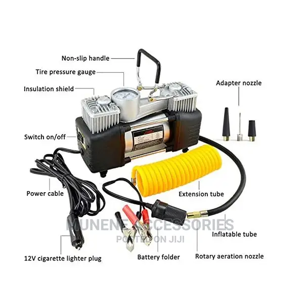 12V 150PSI Double Cylinder Air Pump Inflator Car Auto Tire