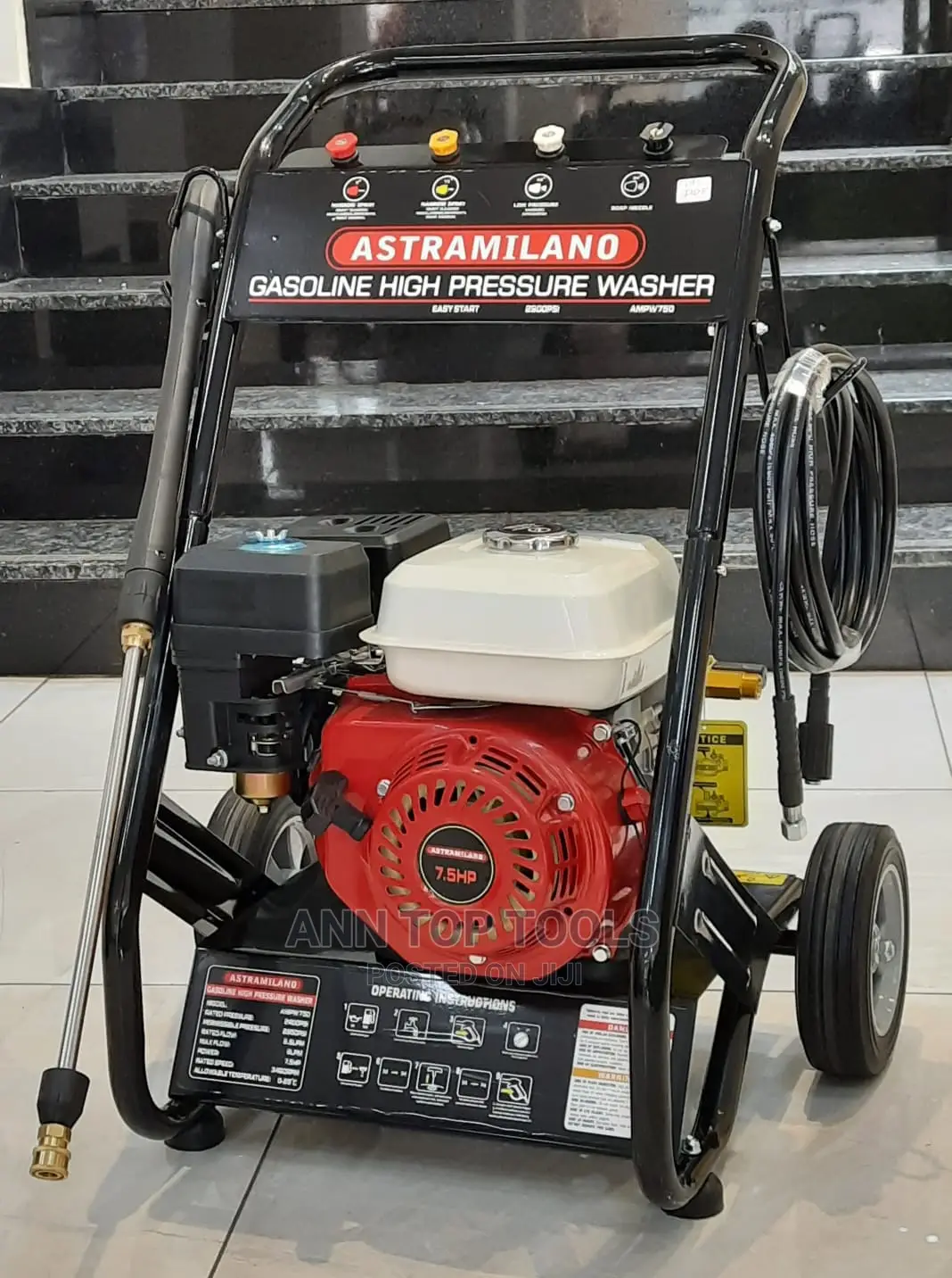 AMPW750 Astramilano Pressure Washer Petrol 2900psi 7.5hp