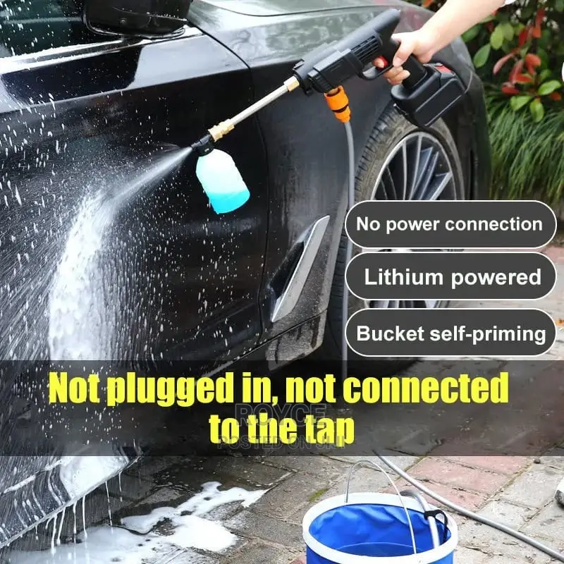 Wireless High Pressure Car Wash Water Gun*