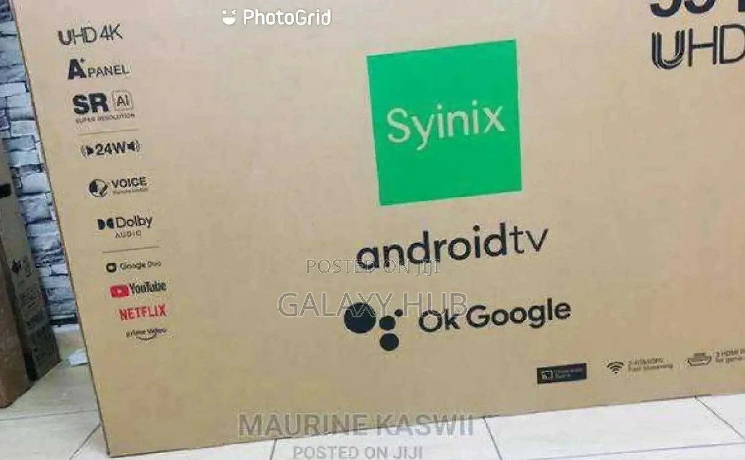 55 Inches Syinix -Uhd Android Powered Tv.