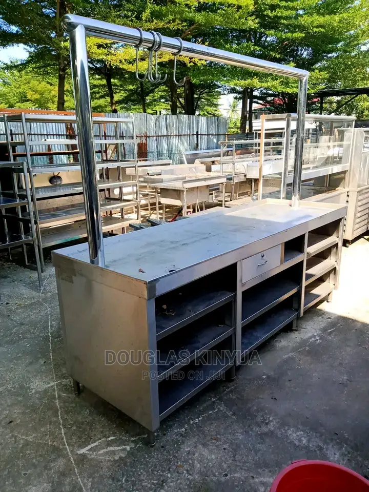 Stainless Steel Working Table Top Cabinet