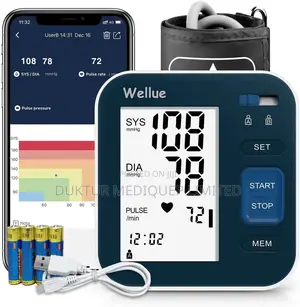 Upper Arm BP Monitor With Smart App, Dual User 240 Memory