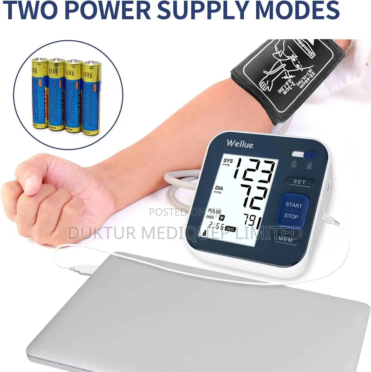 Upper Arm BP Monitor With Smart App, Dual User 240 Memory