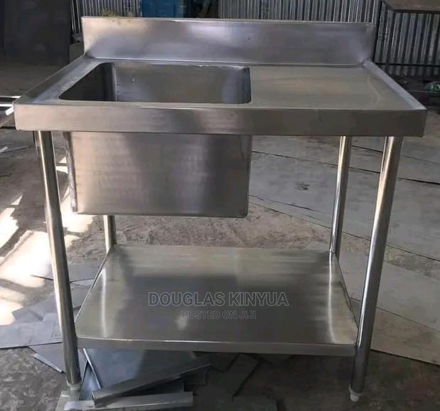 Stainless Steel Kitchen Washing Sink Single Bowl: