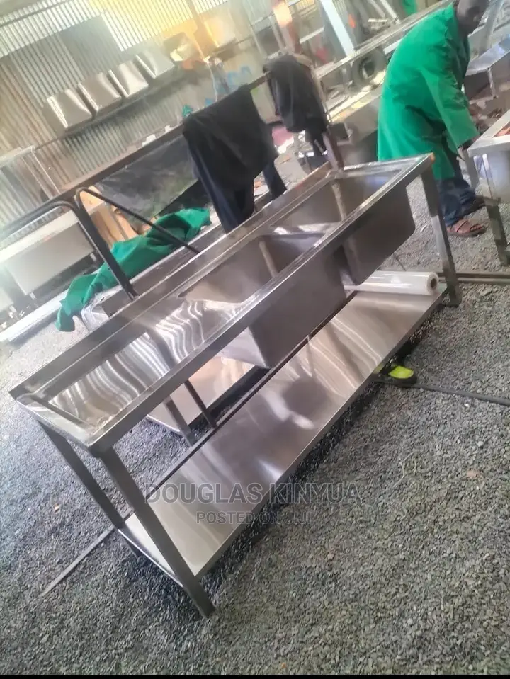 Double Bowl Stainless Steel Kitchen Washing Sink:
