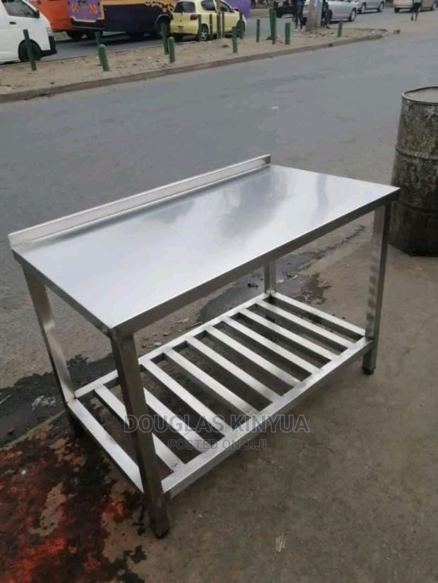 Stainless Steel Working Table (Braced) - main view