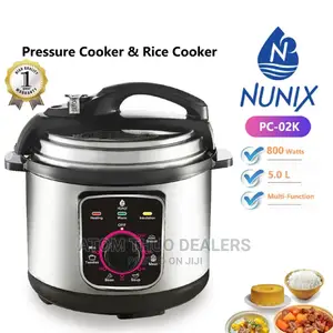 NUNIX Pressure Cooker / Rice Cooker 5lt With a Knob