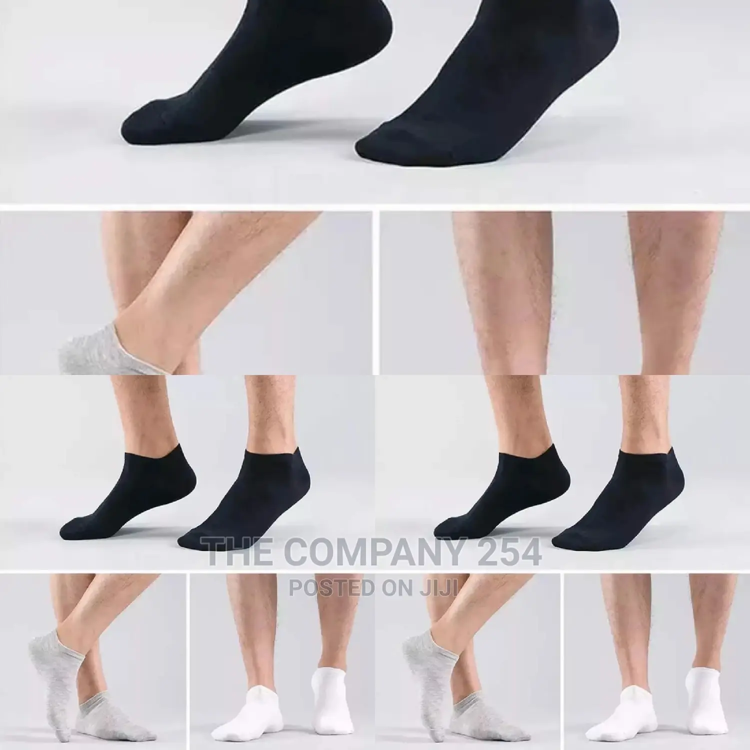 Quality Ankle Socks Available In White And Gray