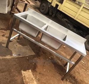 Kitchen Double Bowl Stainless Steel Sink. - thumbnail 2