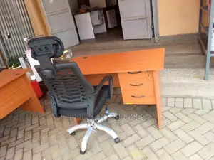 1.2 MTRS Office Desk Plus High Back Recliner Headrest Chair