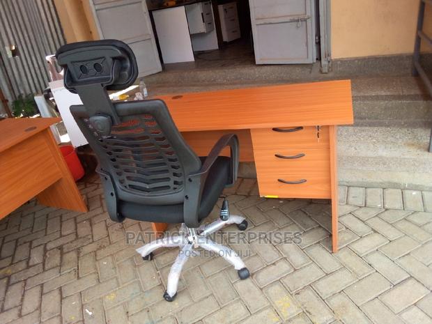 1.2 MTRS Office Desk Plus High Back Recliner Headrest Chair - thumbnail 3