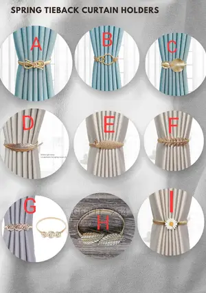 Spring Curtain Holders/Tie-Back*
1 Pair / 2 PCS