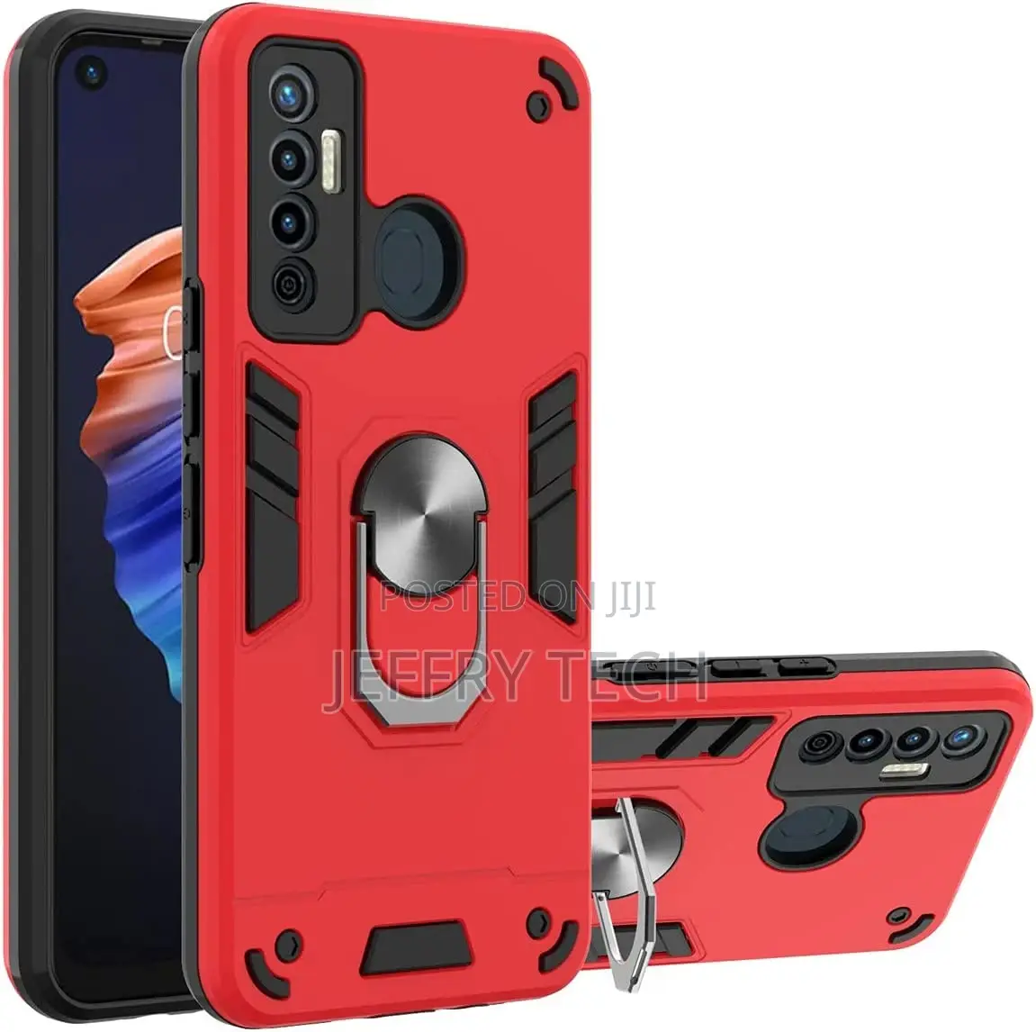 Tecno Camon 17 Case, Gift_source 2 in 1 Dual Layer Shockproo