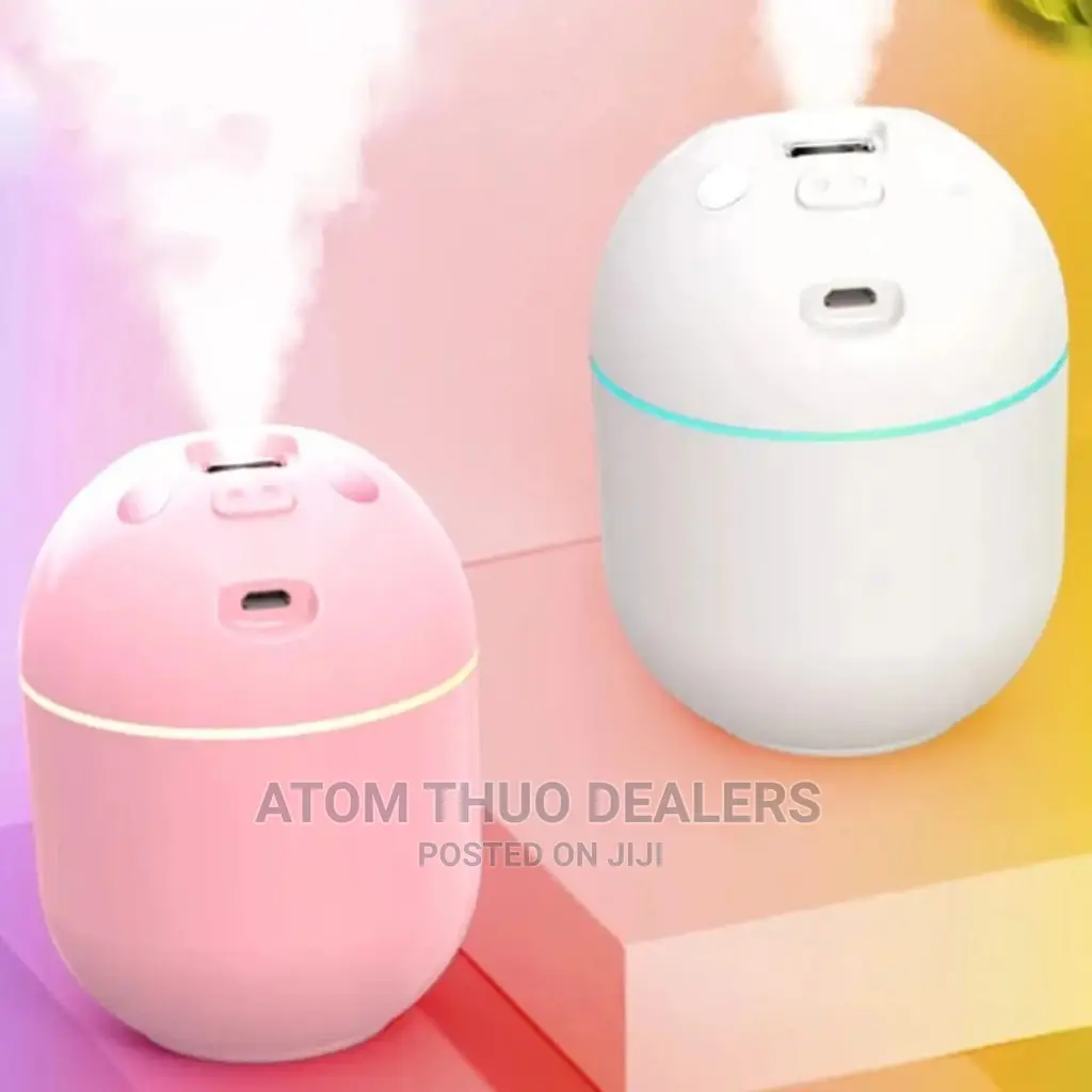 Piggy Air Humidifier 250ml - Pink / White/Nudic