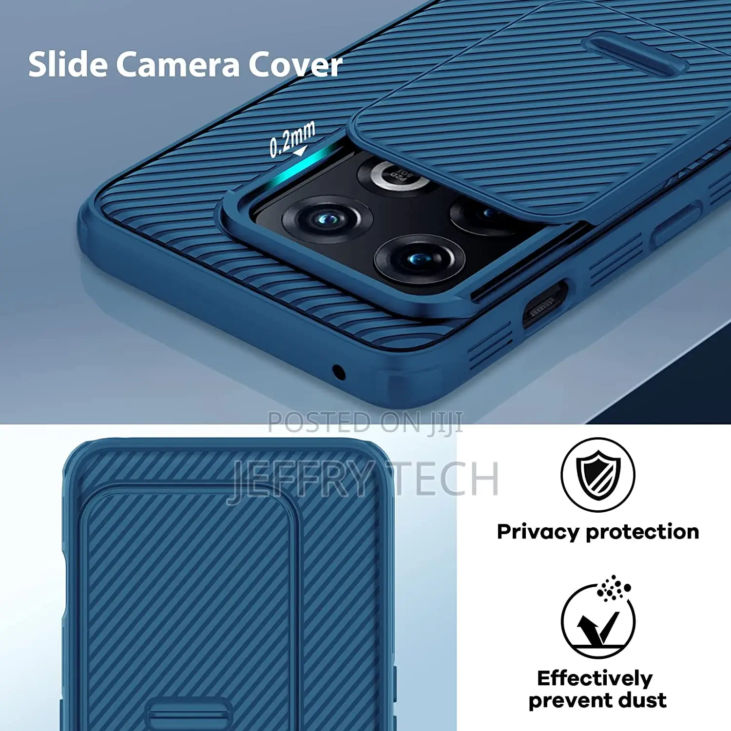 Nillkin Oneplus 10 Pro Case With Slide Camera Cover, Camshie