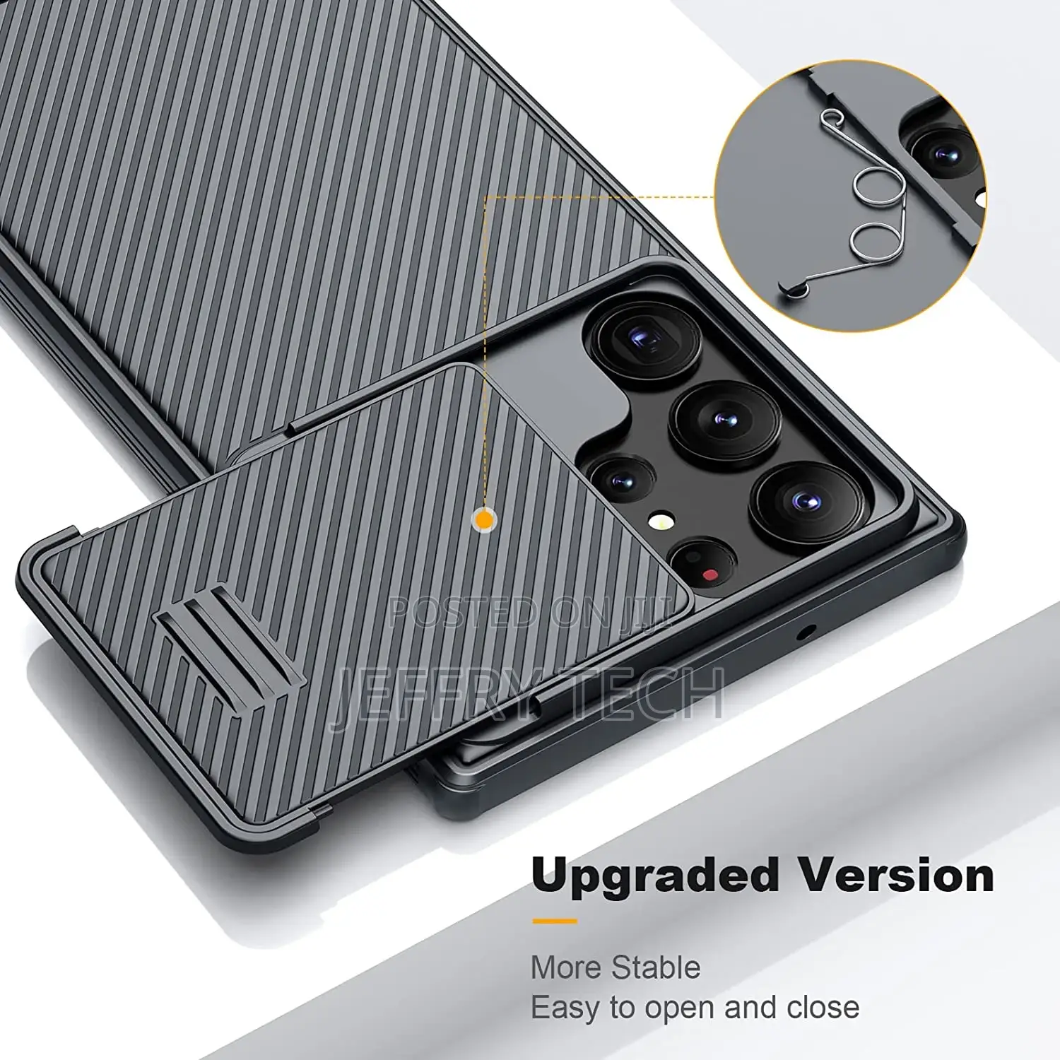 Samsung Galaxy S23 Ultra Case With Camera Cover [Biult-in To