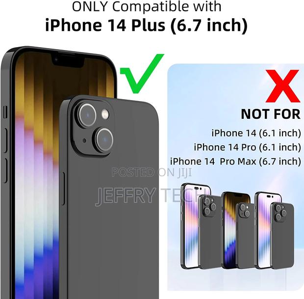 Slim Fit Thin Shockproof Cover for iPhone 14 Plus 6.7 Inch, - thumbnail 2