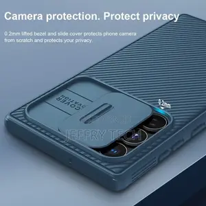 Slim Rugged Phone Case for Samsung Galaxy S22 Ultra 5g- Blue