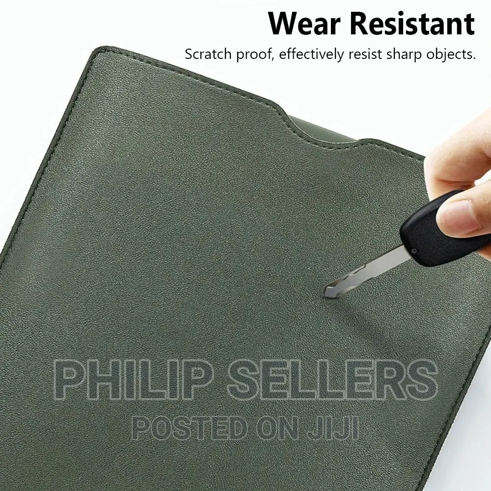 Leather Laptop Sleeve Bag With Stand
