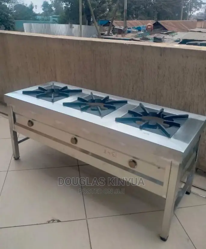 Stainless Steel 3 Burner Gas Cooker(High Pressure Cooker::
