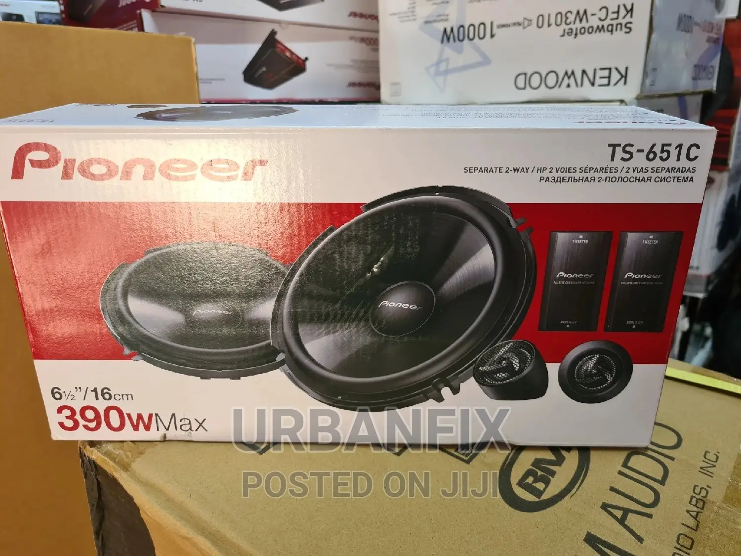 Pioneer TS-651C 2-Way Components With Strong Bass