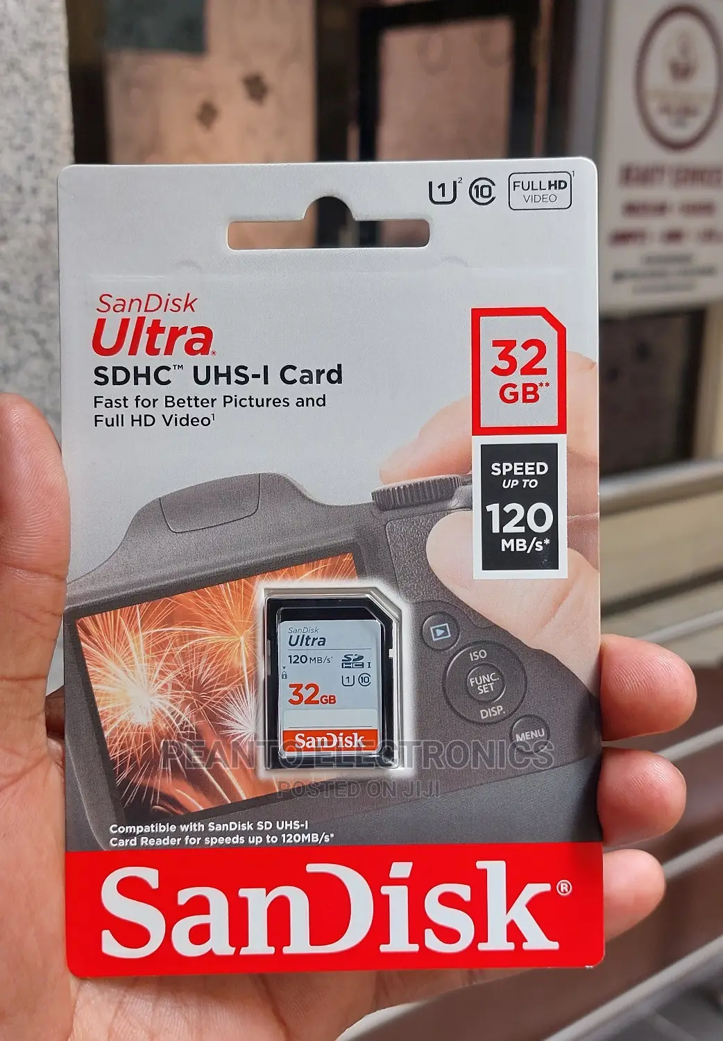 Sandisk Ultra SDXC 32gb 120mb/S Class 10 Uhs-I Card