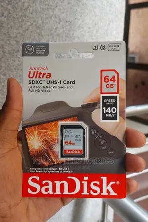 Sandisk 64gb 140mbs Ultra Uhs-I SDHC Memory