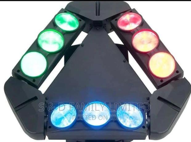 9 LED Moving Spider Head - main view