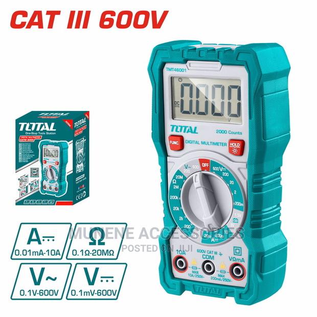 Total Digita Multimeter Cat Iii 600V 2000 Counts LCD Display