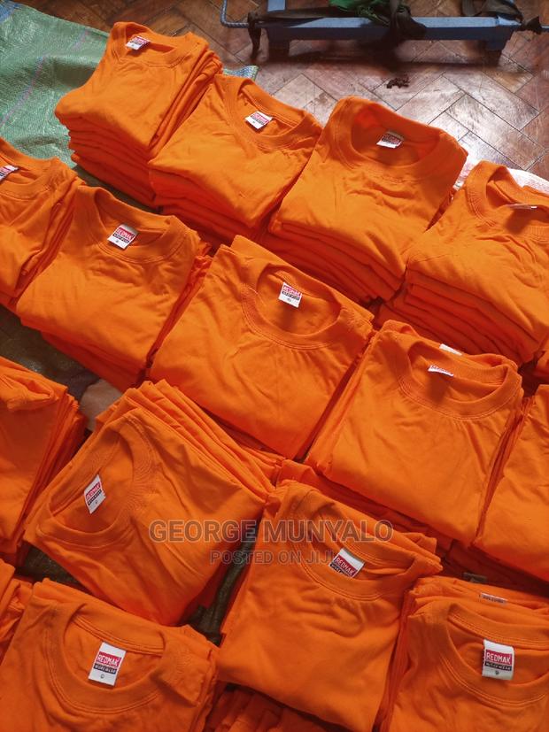 Orange Plain T-Shirts - main view