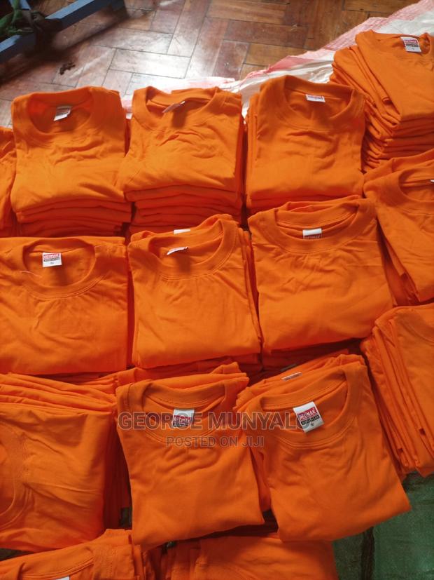 Orange Plain T-Shirts - thumbnail 2
