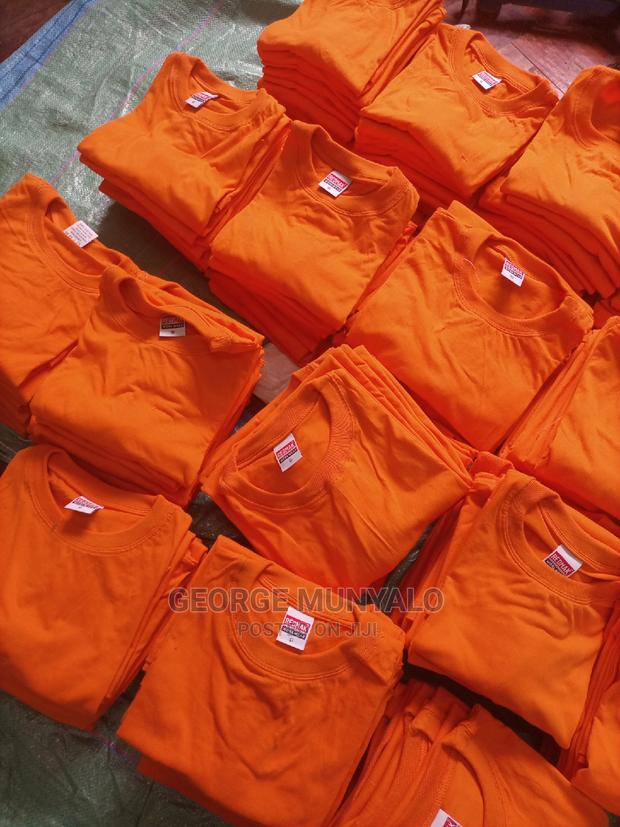 Orange Plain T-Shirts - thumbnail 3