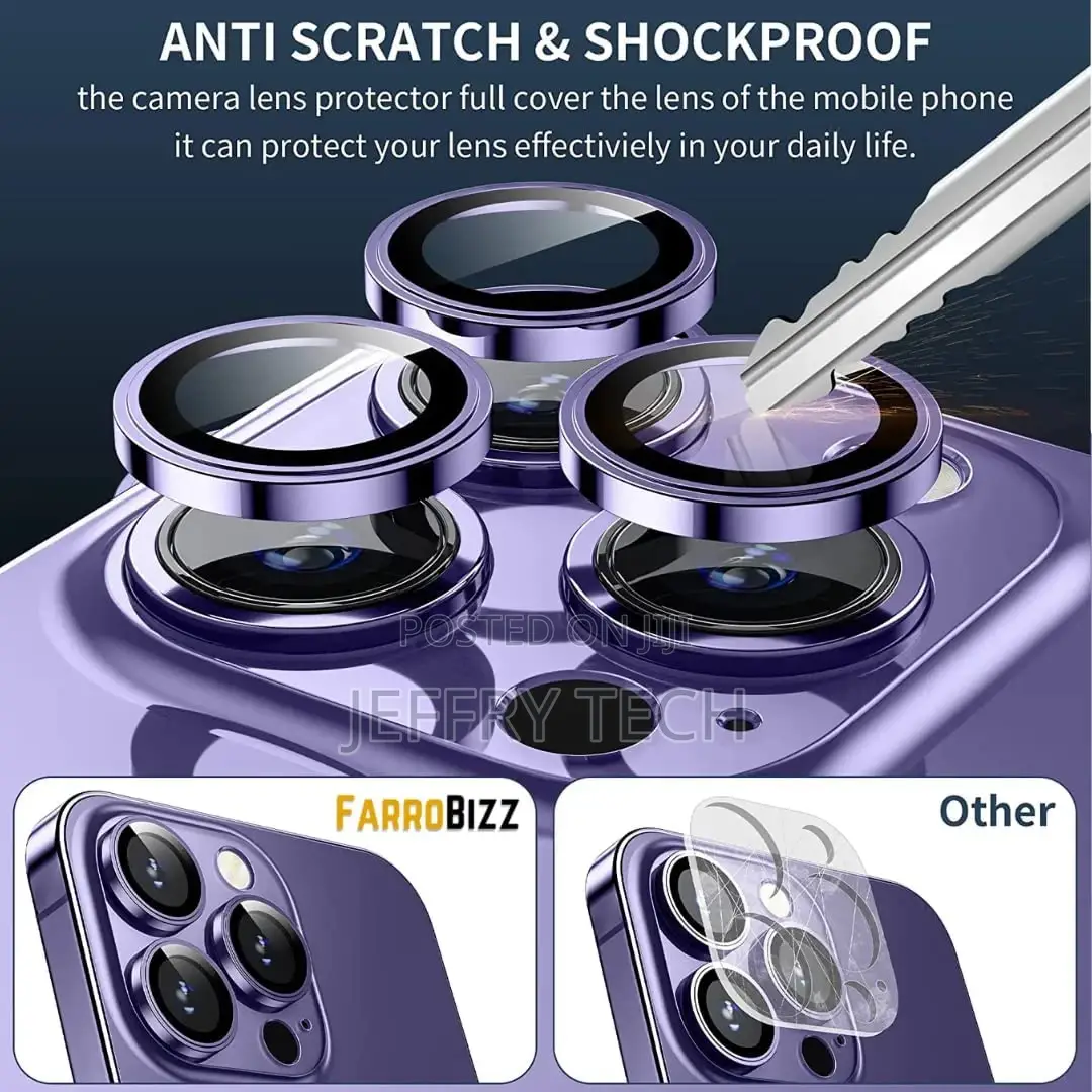 iPhone 14 Pro/iPhone 14 Pro Max Camera Lens Protector, [Keep