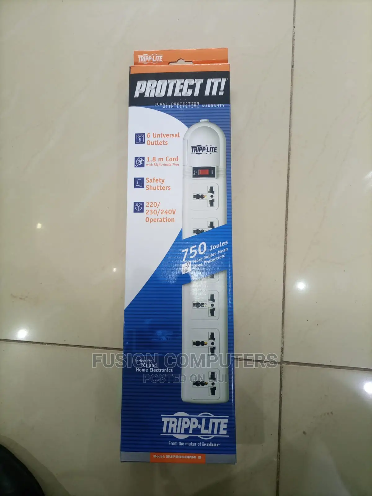 Tripplite 6 Port Extension Cable With Surge Protector