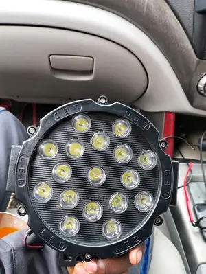 Black 51w Round 7" Headlight Off Road Lights