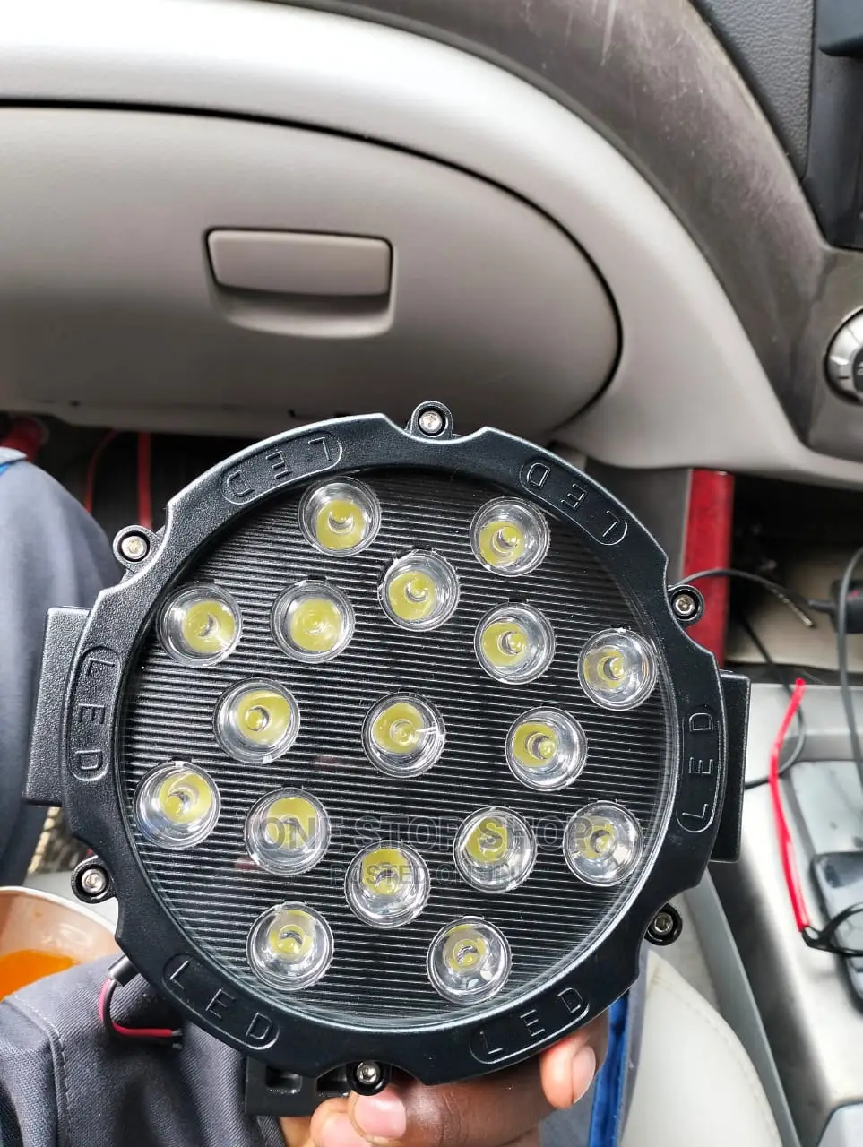 Black 51w Round 7" Headlight Off Road Lights